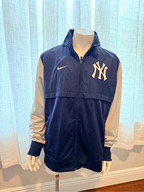 NWT Nike New York Yankees MLB Track Jacket Navy White Men’s XL